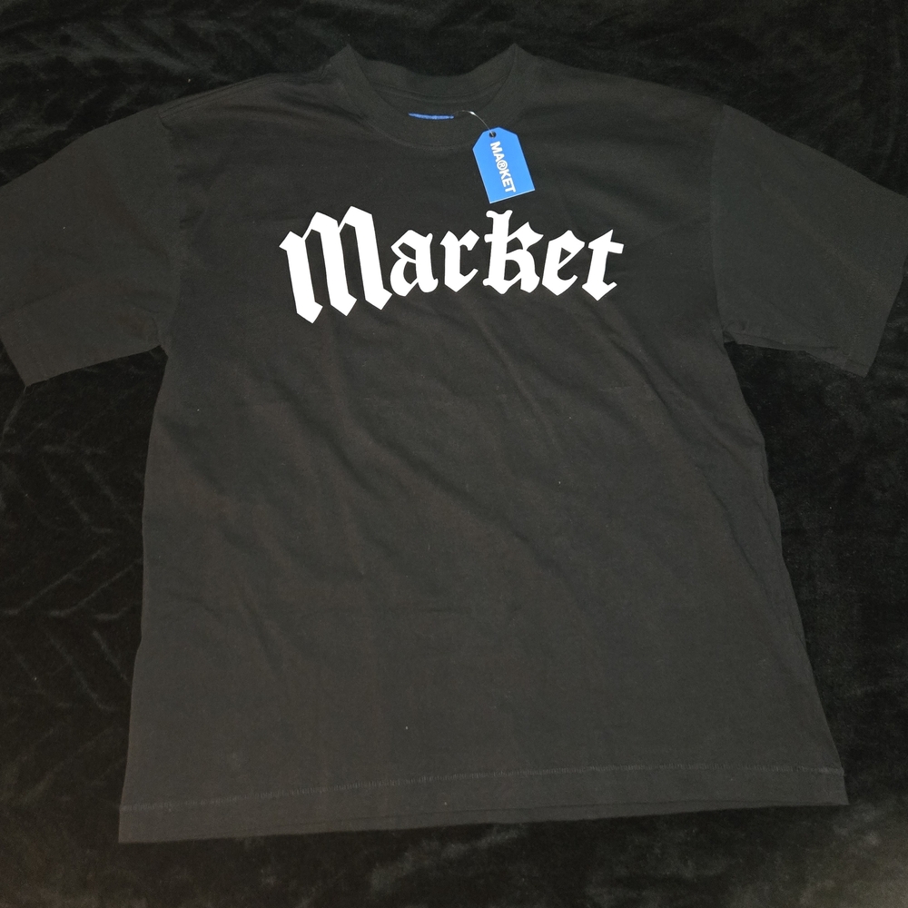 Market Studios Black Graphic Men's Designer Tee Size XL